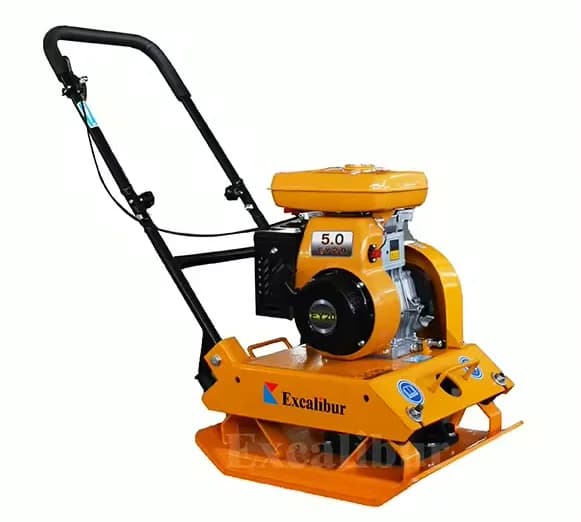 Petrol plate compactor.