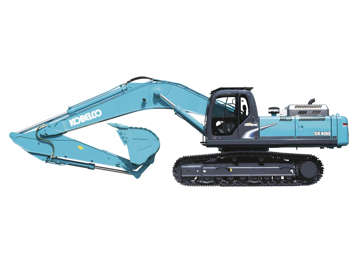 Kobelco SK480 tracked excavator.